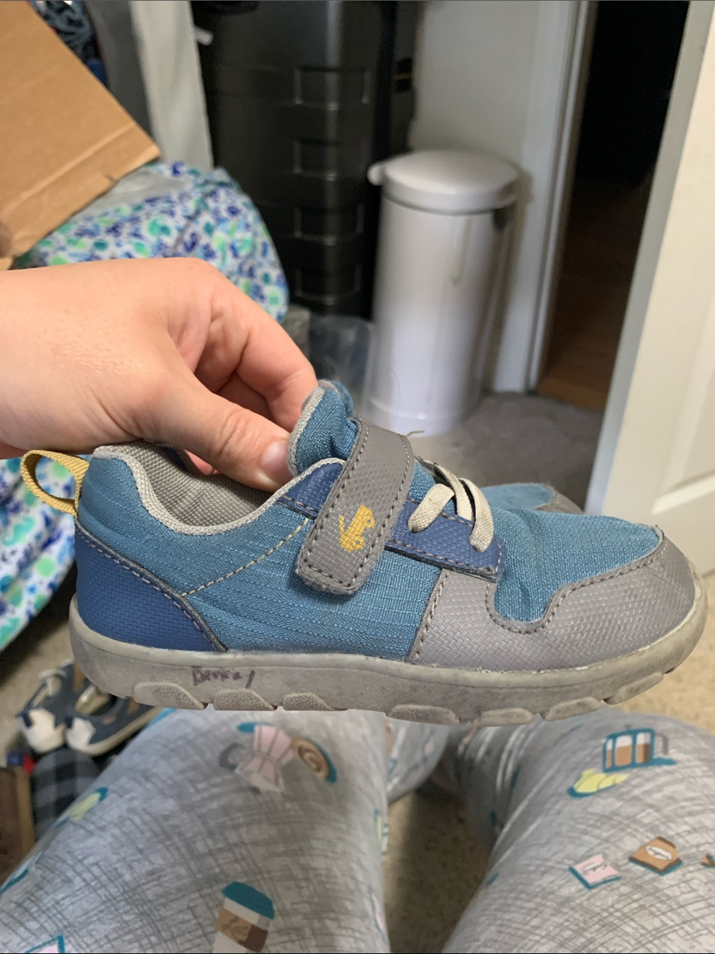 Kids Blue & Gray Casual Sneaker - Lightweight Everyday Shoe